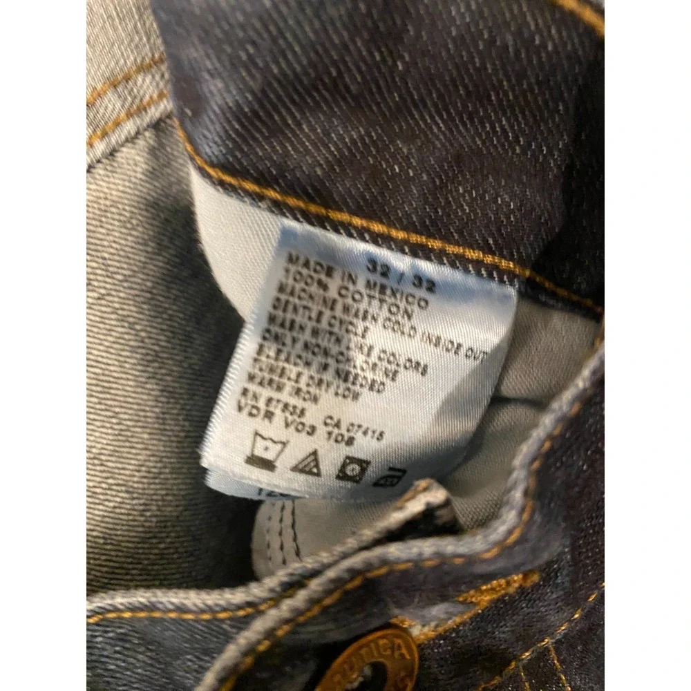 Nautica Men's Jeans 32x32 Blue Straight Fit Denim Classic 5 Pocket Pants